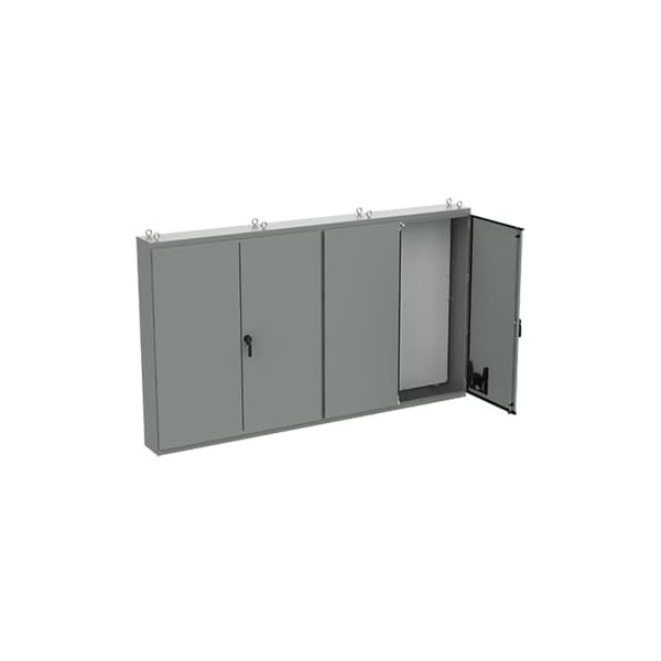 Free-Stand, Multi-Door, Type 12, 86.12x149.19x14.12, Gray, Steel