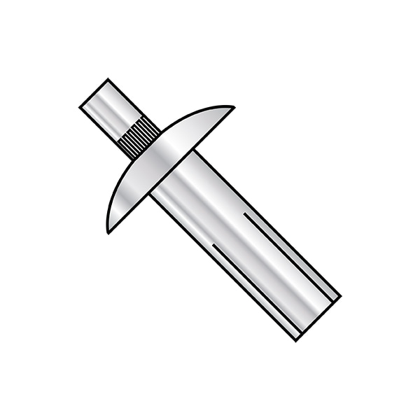 Nail Drive Anchor, 1/4" Dia., 1-1/8" L, Aluminum 1000 PK