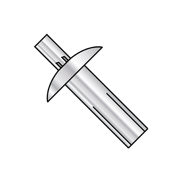 Nail Drive Anchor, 3/16" Dia., 15/16" L, Aluminum 1000 PK