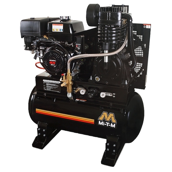 Two Stage Gas Air Compressor, 30 gal.