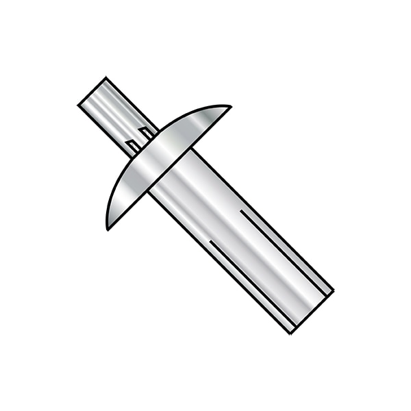 Nail Drive Anchor, 1/8" Dia., 3/32" L, Aluminum 1000 PK