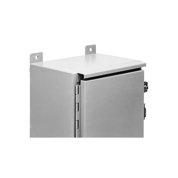 Drip Shield Kit for Type 12 Enclosures, fits B=20.00, Gray, Steel