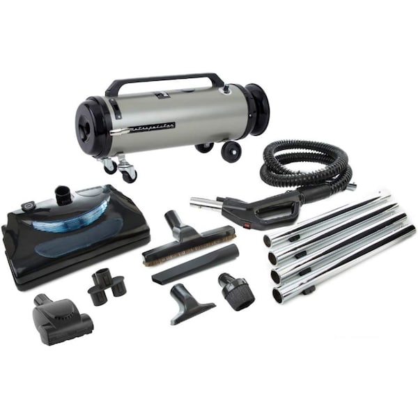 Professional Full-Size Canister Vacuum, Electric Power Nozzle, 2-Speed