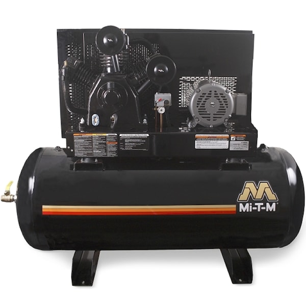 Horizontal Air Compressor, 10 HP, 200V