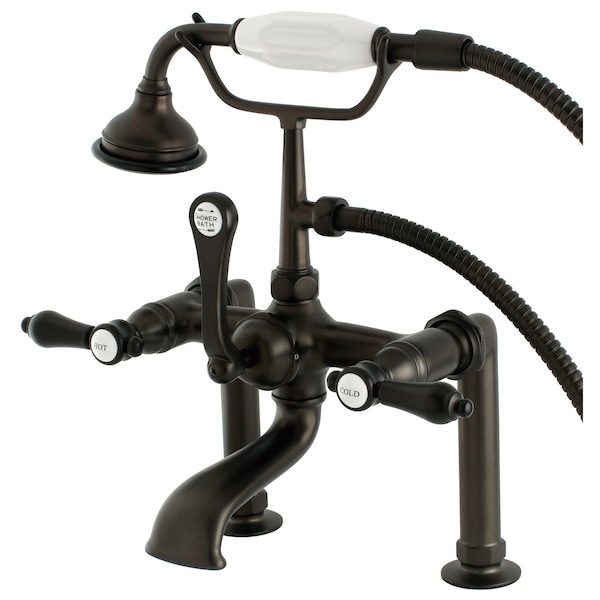 Deck-Mount Clawfoot Tub Faucet, Oil Rubbed Bronze, Deck Mount