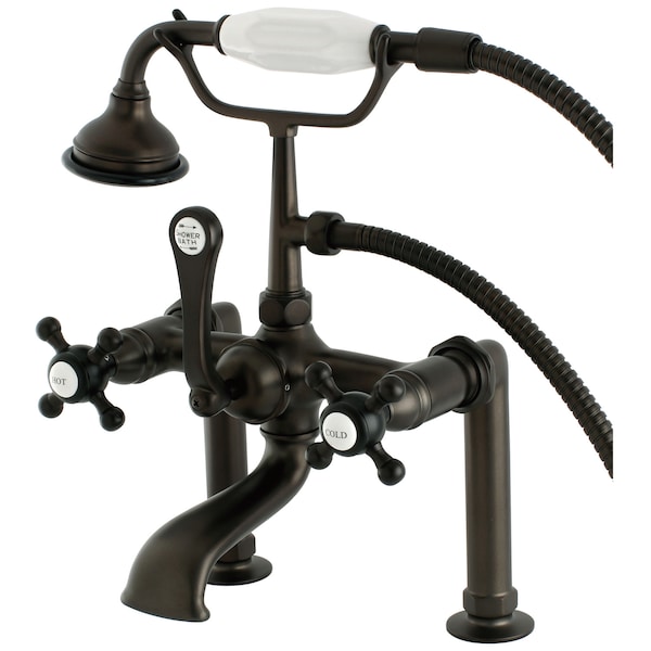 Deck-Mount Clawfoot Tub Faucet, Oil Rubbed Bronze, Deck Mount