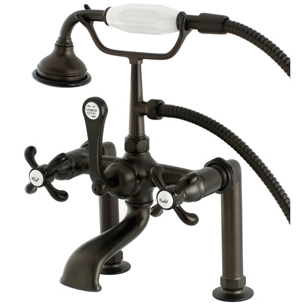 Deck-Mount Clawfoot Tub Faucet, Oil Rubbed Bronze, Deck Mount