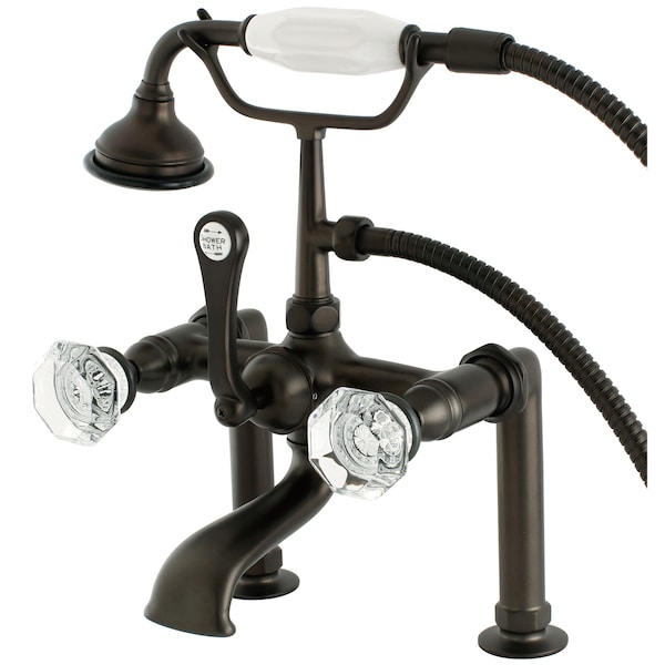 Deck-Mount Clawfoot Tub Faucet, Oil Rubbed Bronze, Deck Mount