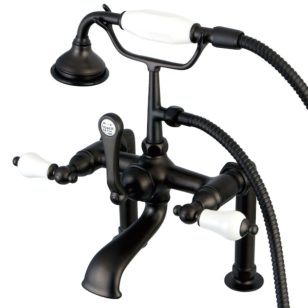 Deck-Mount Clawfoot Tub Faucet, Oil Rubbed Bronze, Deck Mount