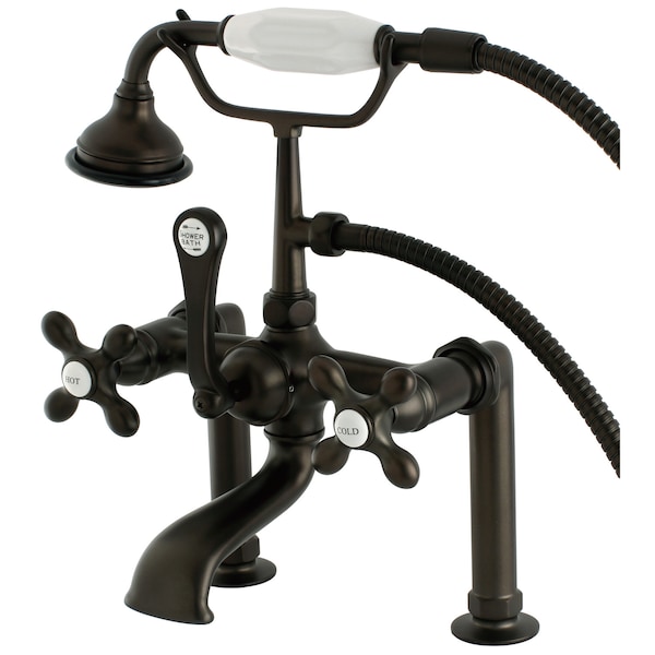Deck-Mount Clawfoot Tub Faucet, Oil Rubbed Bronze, Deck Mount