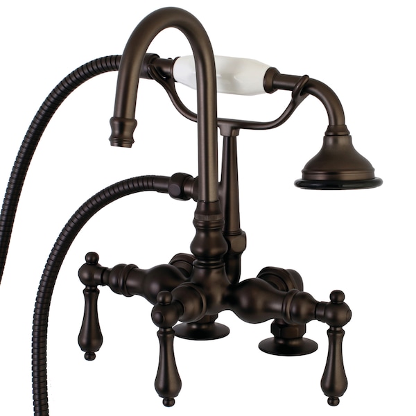 Deck-Mount Clawfoot Tub Faucet, Oil Rubbed Bronze, Deck Mount