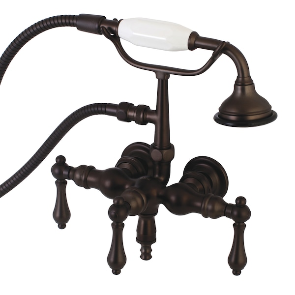 Wall-Mount Clawfoot Tub Faucet, Oil Rubbed Bronze, Tub Wall Mount