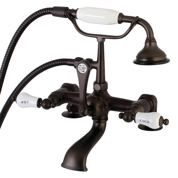 Deck-Mount Clawfoot Tub Faucet, Oil Rubbed Bronze, Deck Mount