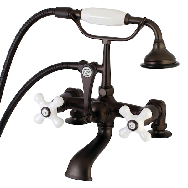 Deck-Mount Clawfoot Tub Faucet, Oil Rubbed Bronze, Deck Mount