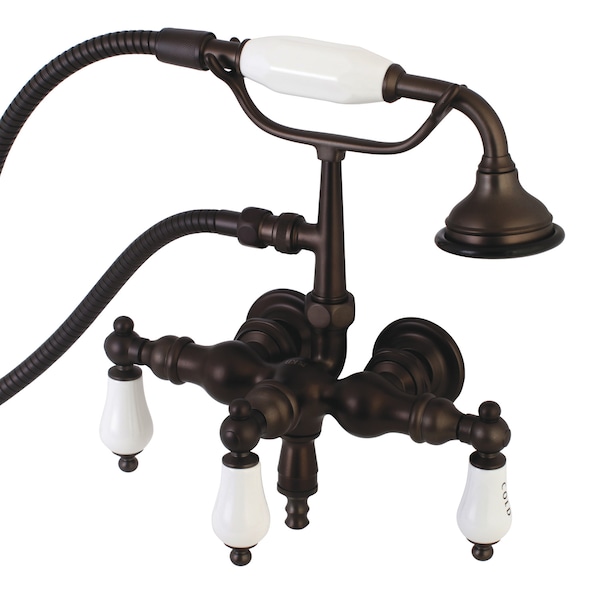 Wall-Mount Clawfoot Tub Faucet, Oil Rubbed Bronze, Tub Wall Mount