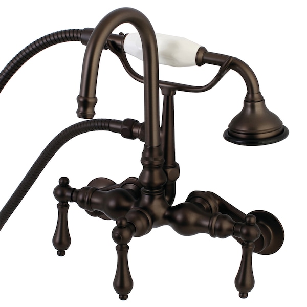 Wall-Mount Clawfoot Tub Faucet, Oil Rubbed Bronze, Tub Wall Mount