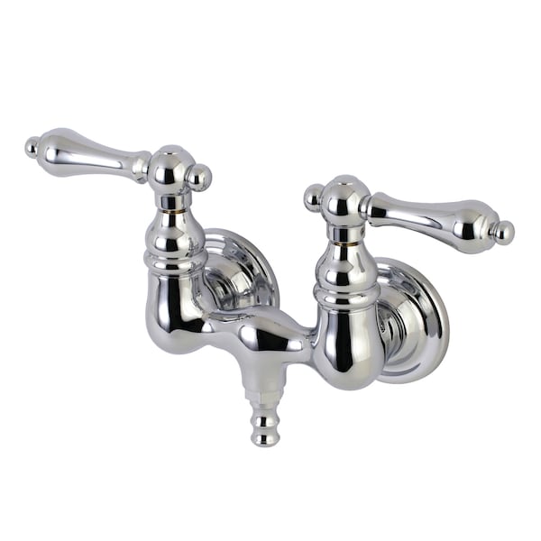 Wall-Mount Clawfoot Tub Faucet, Polished Chrome, Tub Wall Mount