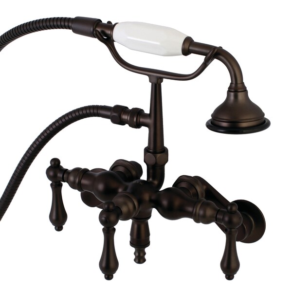 Wall-Mount Clawfoot Tub Faucet, Oil Rubbed Bronze, Tub Wall Mount
