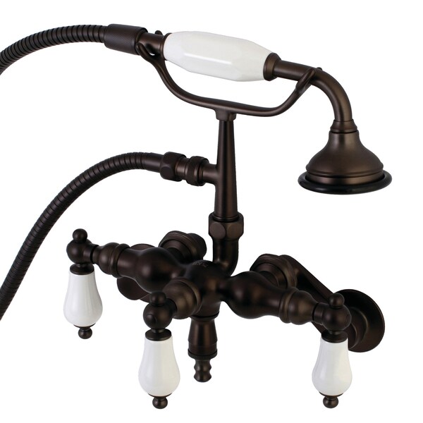 Wall-Mount Clawfoot Tub Faucet, Oil Rubbed Bronze, Tub Wall Mount
