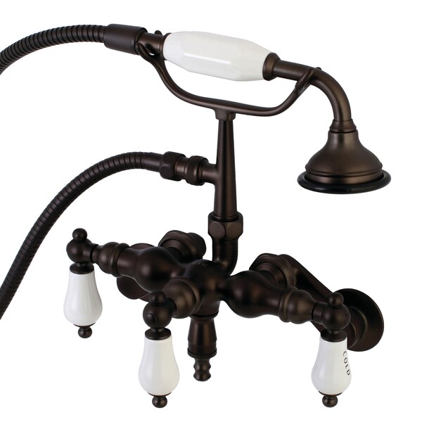 Wall-Mount Clawfoot Tub Faucet, Oil Rubbed Bronze, Tub Wall Mount