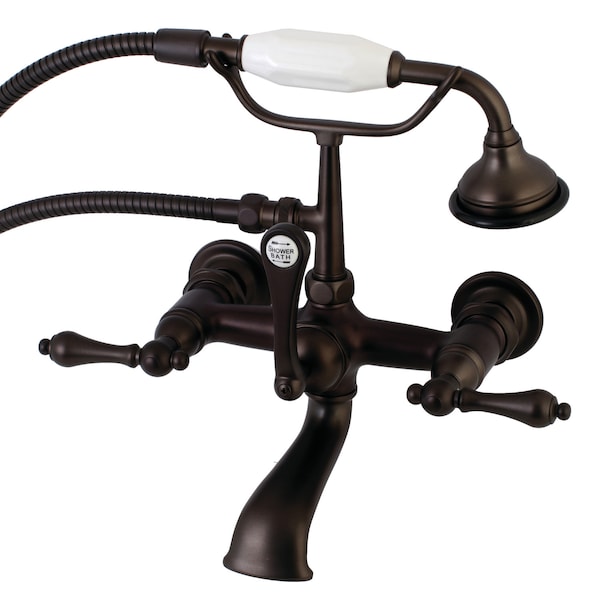 Wall-Mount Clawfoot Tub Faucet, Oil Rubbed Bronze, Tub Wall Mount