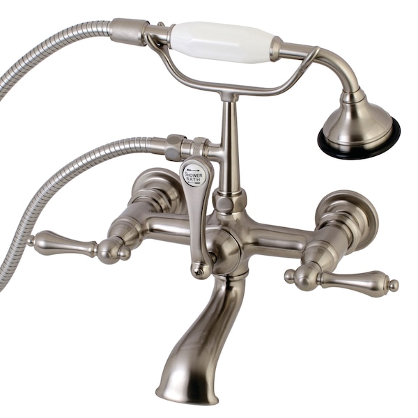 Wall-Mount Clawfoot Tub Faucet, Brushed Nickel, Tub Wall Mount