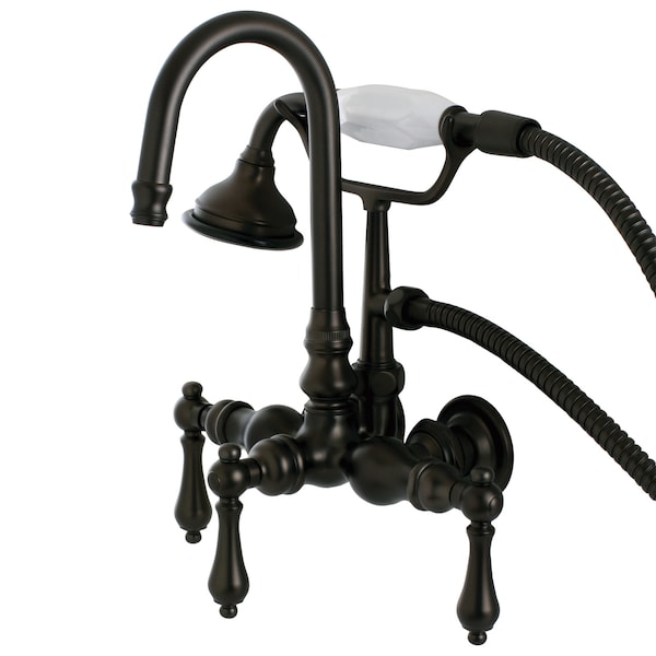 Wall-Mount Clawfoot Tub Faucet, Oil Rubbed Bronze, Tub Wall Mount