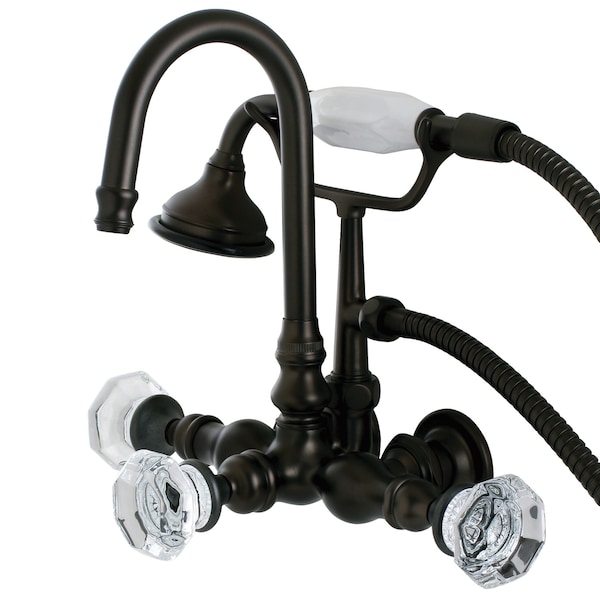 Wall-Mount Clawfoot Tub Faucet, Oil Rubbed Bronze, Tub Wall Mount