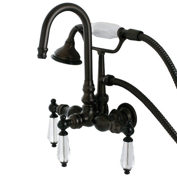Wall-Mount Clawfoot Tub Faucet, Oil Rubbed Bronze, Tub Wall Mount