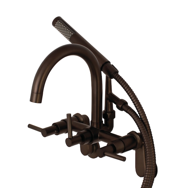 Wall-Mount Clawfoot Tub Faucet, Oil Rubbed Bronze, Tub Wall Mount