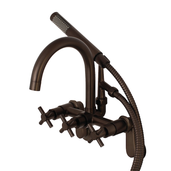 Wall-Mount Clawfoot Tub Faucet, Oil Rubbed Bronze, Tub Wall Mount