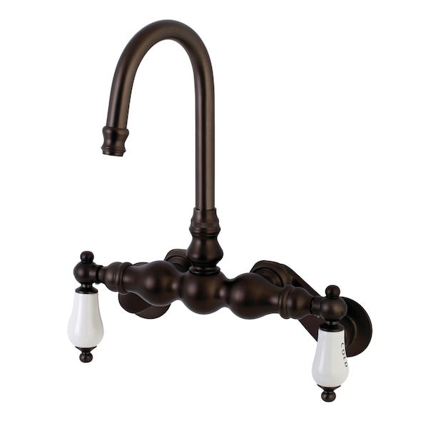 Wall-Mount Clawfoot Tub Faucet, Oil Rubbed Bronze, Tub Wall Mount