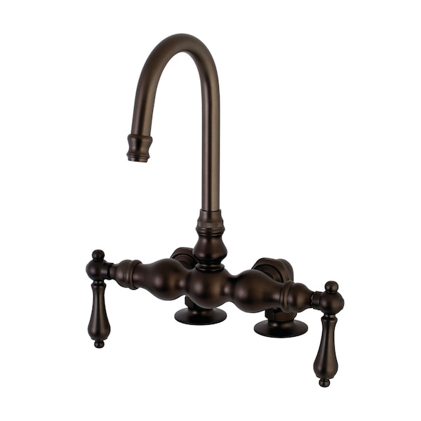 Deck-Mount Clawfoot Tub Faucet, Oil Rubbed Bronze, Deck Mount