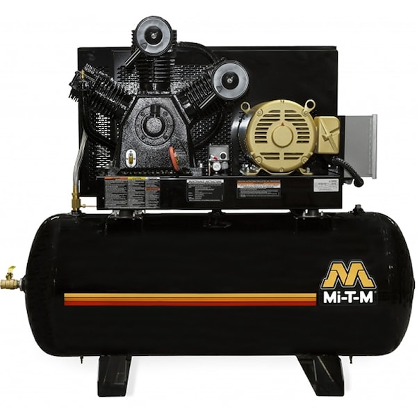 Horizontal Air Compressor, 15 HP, 200V