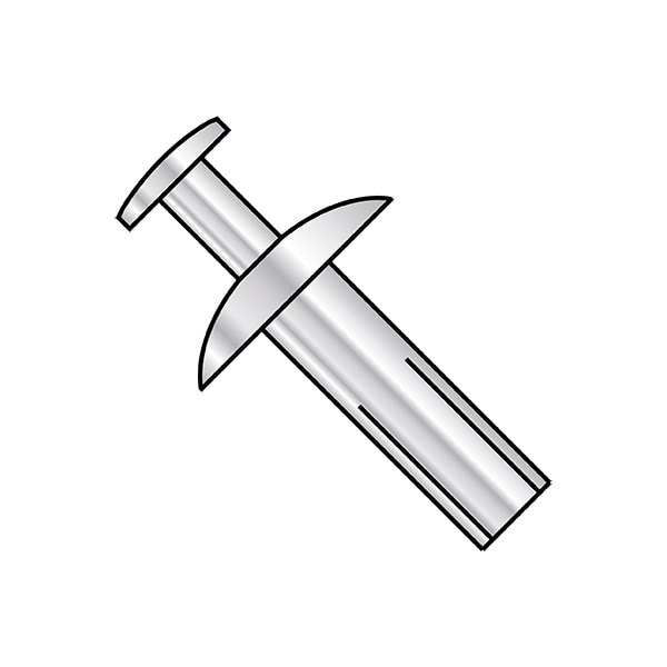 Nail Drive Anchor, 3/16" Dia., 5/16" L, Aluminum 1000 PK