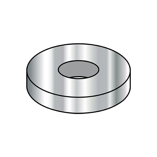 Flat Washer, For Screw Size #5 , 18-8 Stainless Steel Plain Finish, 5000 PK
