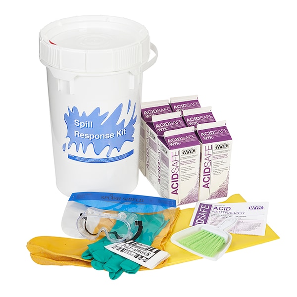 Spill Kit, Acidsafe, Gal Pail