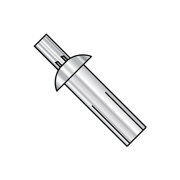 Nail Drive Anchor, 5/32" Dia., 1/16" L, Aluminum 1000 PK