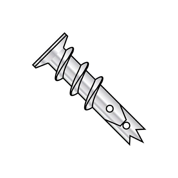 Screw Anchor, Zamac, 1000 PK