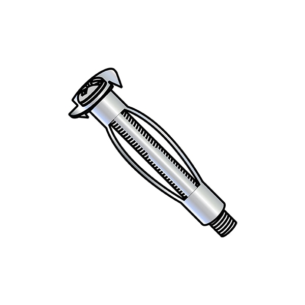 Screw Anchor, Carbon Steel, 100 PK