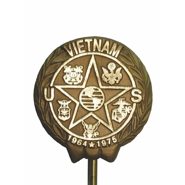 Grave Marker, Vietnam War Vet, Cast Bronze