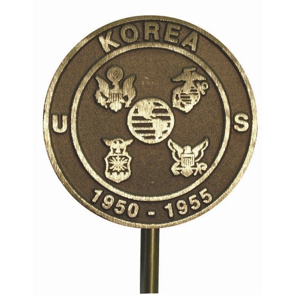 Grave Marker, Korean War Vet, Cast Bronze