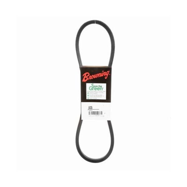 A35 Classical V-Belt, 37.2 in Outside Length, 1/2 in Top Width, 1 Ribs