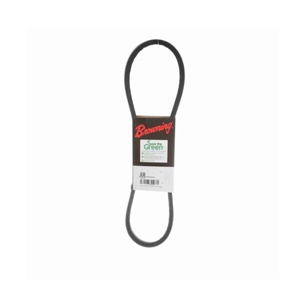 A36 Classical V-Belt, 38.2 in Outside Length, 1/2 in Top Width, 1 Ribs