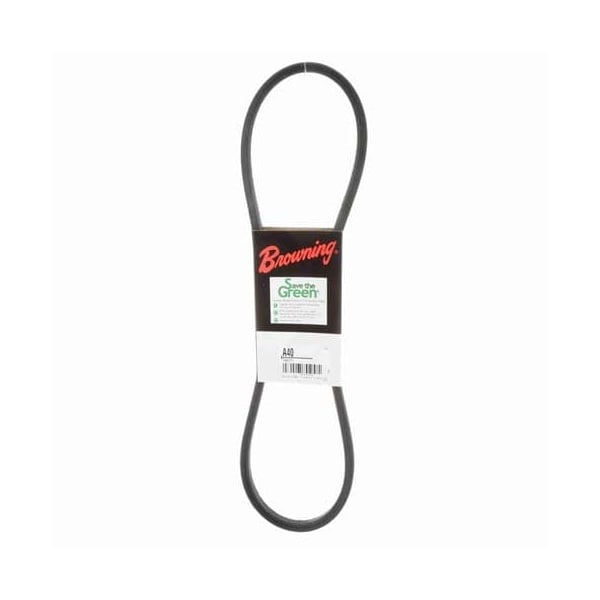 A40 Classical V-Belt, 42.2 in Outside Length, 1/2 in Top Width, 1 Ribs