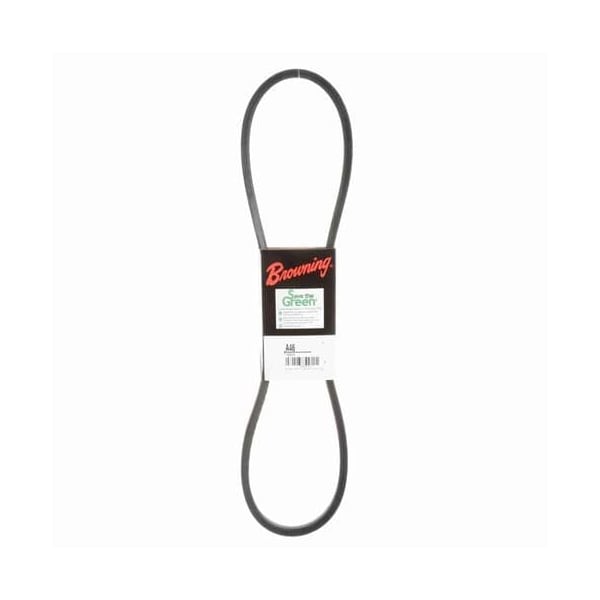 A46 Classical V-Belt, 48.2 in Outside Length, 1/2 in Top Width, 1 Ribs