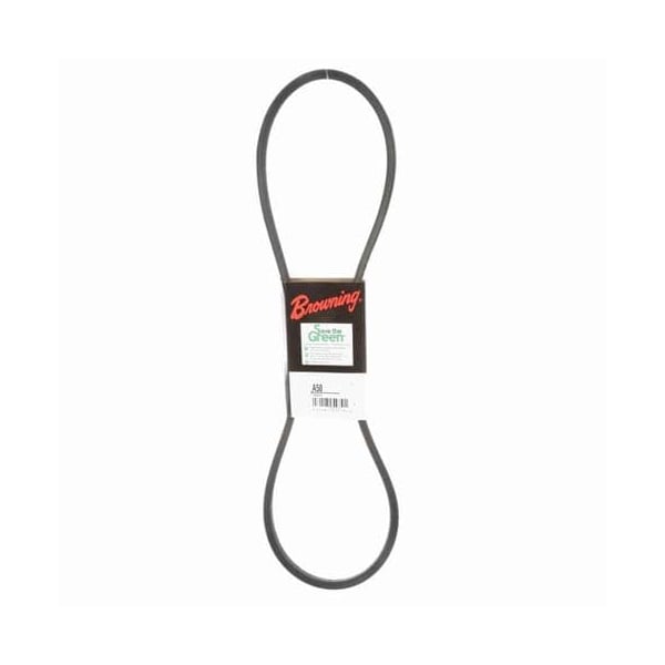 A50 Classical V-Belt, 52.2 in Outside Length, 1/2 in Top Width, 1 Ribs