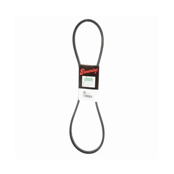 A51 Classical V-Belt, 53.2 in Outside Length, 1/2 in Top Width, 1 Ribs