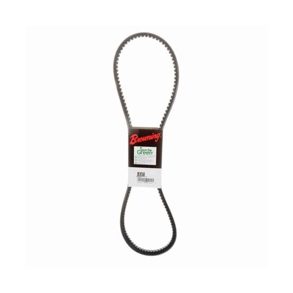 BX50 Cogged, Classical V-Belt, 53 in Outside Length, 21/32 in Top Width, 1 Ribs