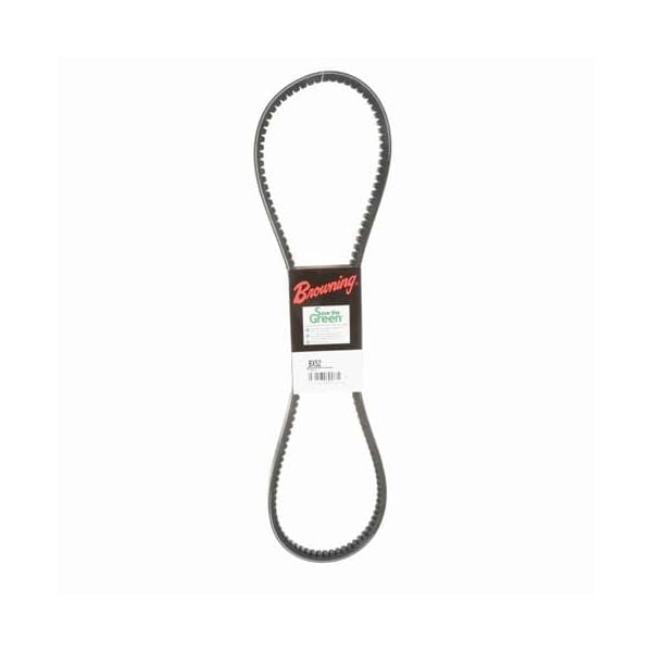 BX52 Cogged, Classical V-Belt, 55 in Outside Length, 21/32 in Top Width, 1 Ribs
